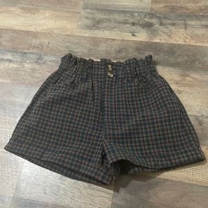 plaid shorts